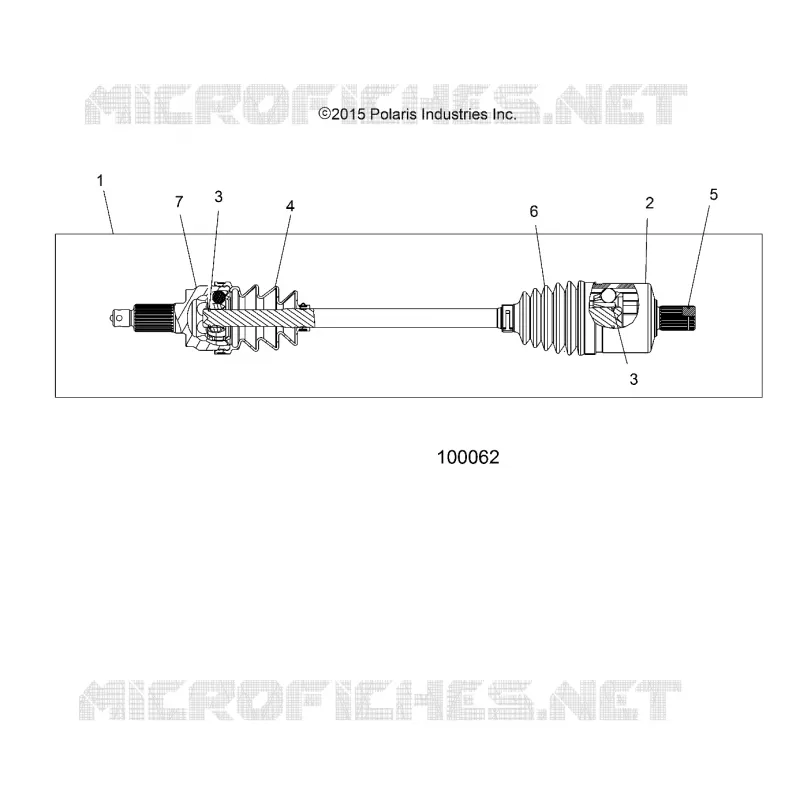 TREN, DRIVE SHAFT, FRONT (FROM 2/16/16)