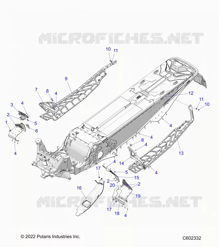 CHASSIS, PROTECCIÃ³N DEL EMBRAGUE, FOOTRESTS, AND RUNNINGBOARDS