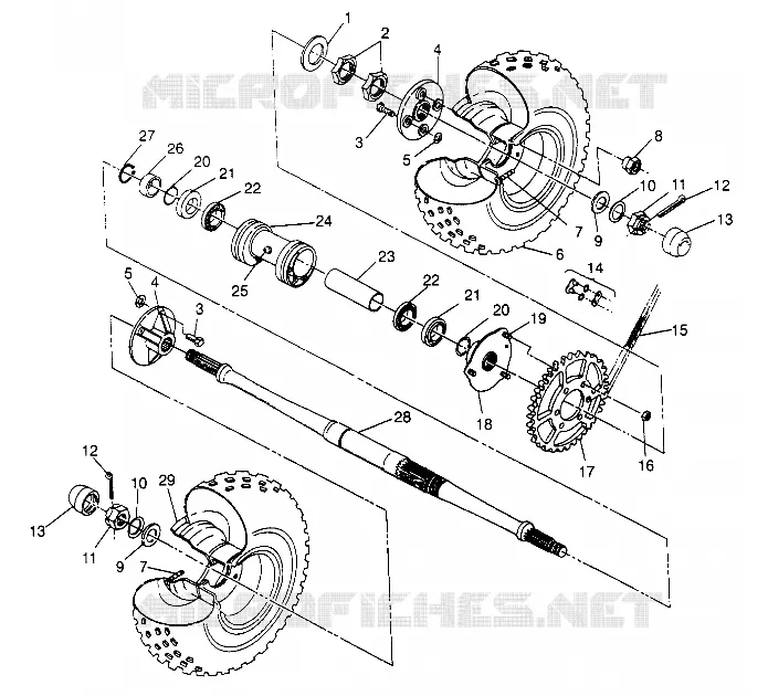 TRASERO conjunto de accionamiento RUEDA