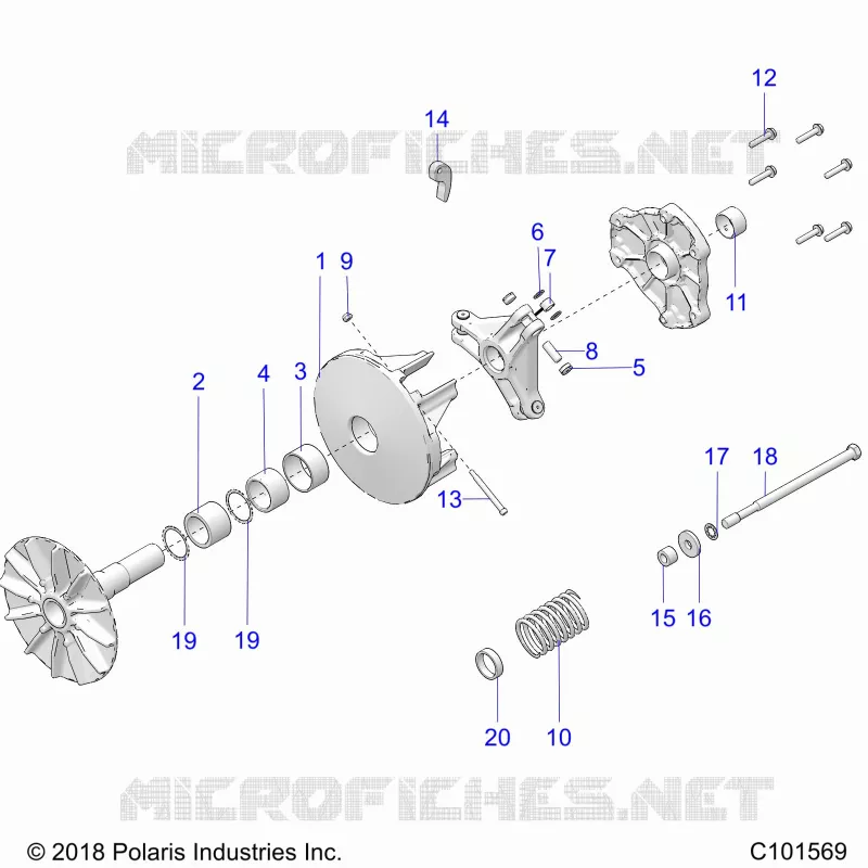 TREN, PRIMARY CLUTCH