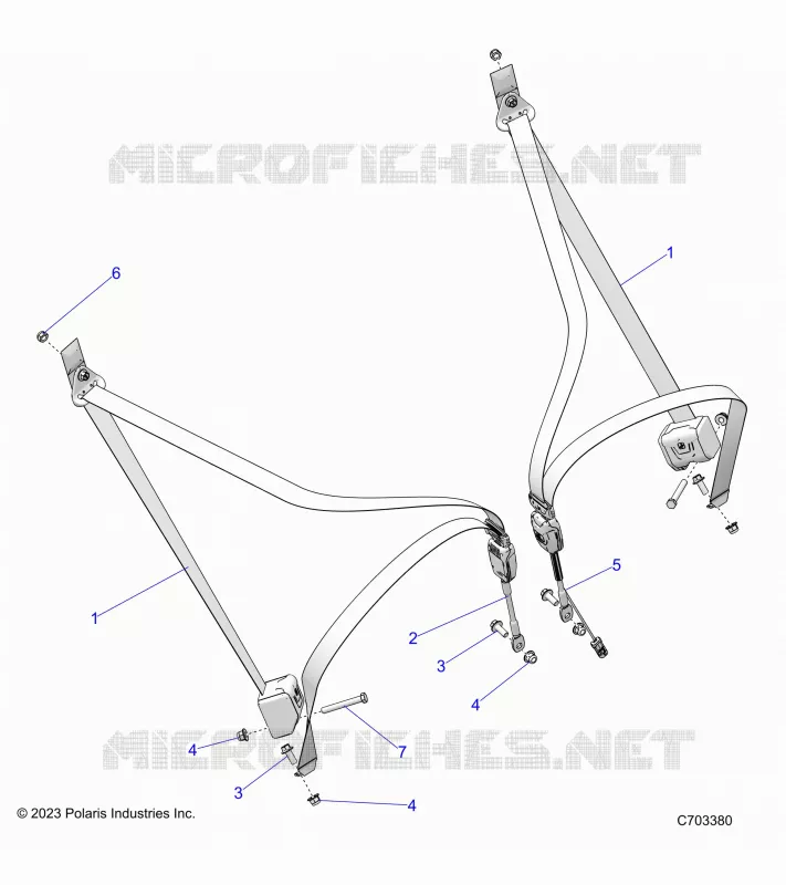 ASIENTO BELT MOUNTING