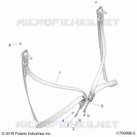 ASIENTO BELT AND MOUNTING, TRACTOR