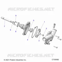MOTOR, WATERPUMP ASSEMBLY- R22RRE99JA (C730082)