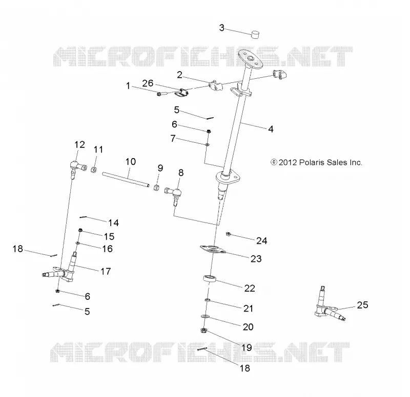 STEERING, MIEMBRO DE GOBIERNO AND TIE ROD ASM.