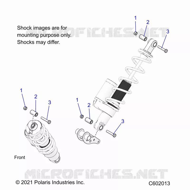 SUSPENSION, MONTAJE DE DESCARGA, REAR SUSP.