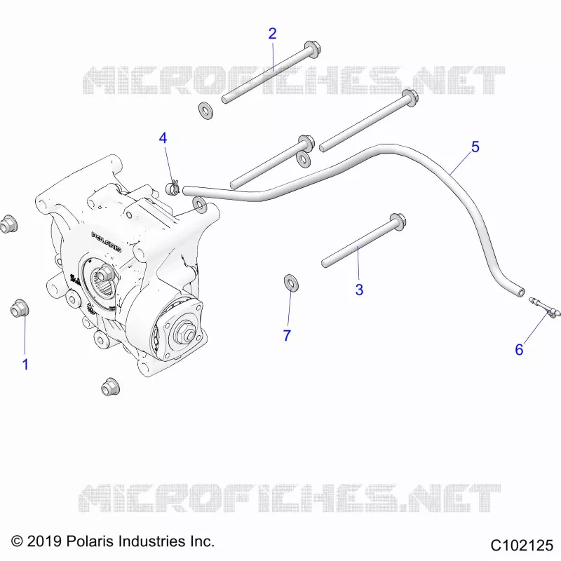 TREN, GEARCASE MOUNTING, REAR