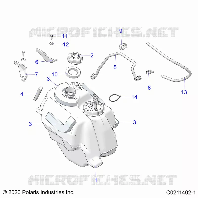 SISTEMA DE COMBUSTIBLE, FUEL TANK ASM.