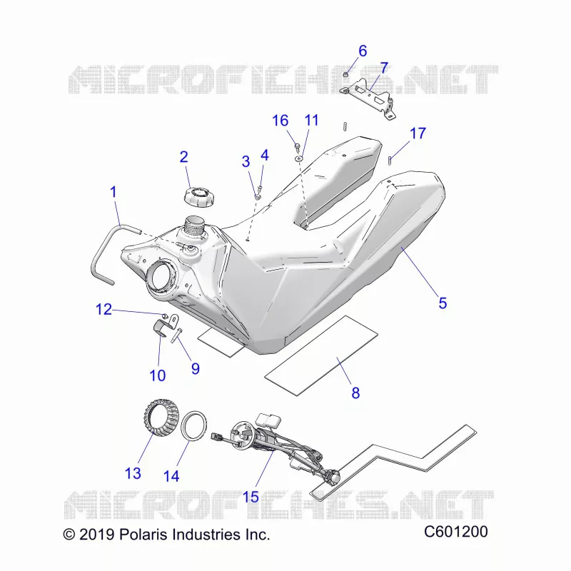 SISTEMA DE COMBUSTIBLE, FUEL TANK ASM.