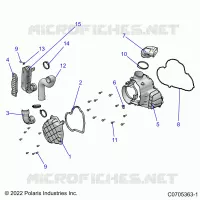 ENGINE, ALTERNADOR  COVER HVAC