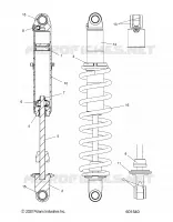 SUSPENSION, SHOCK TRASERO TRACK, MONOTUBE, 7045533