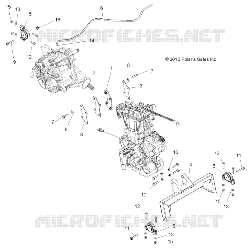 MOTOR, MOTOR AND MONTAJE DE LA TRANSMISIÓN