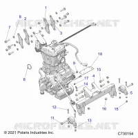 ENGINE, TRANSMISIÃ“N MOUNTING & LONG BLOCK 