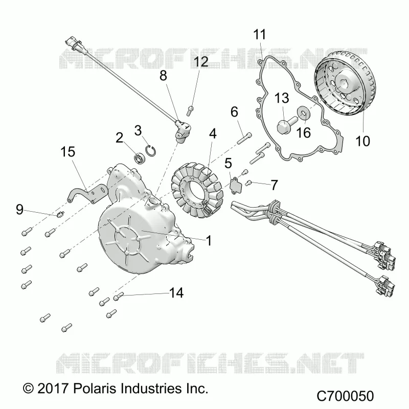ENGINE, STATOR AND VOLANTE