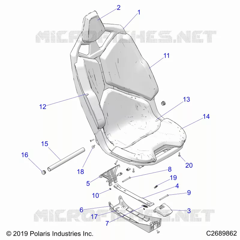 ASIENTO ASM., FRONT- Z23G4D92AL/BL/AE/BE (C2689862)