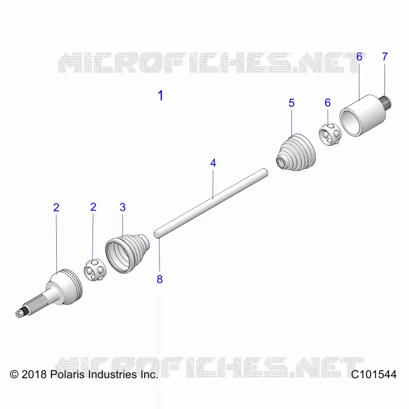 DRIVE TRAIN, DRIVE EJE TRASERO- A21S6E57A1/3A1 (C101544)