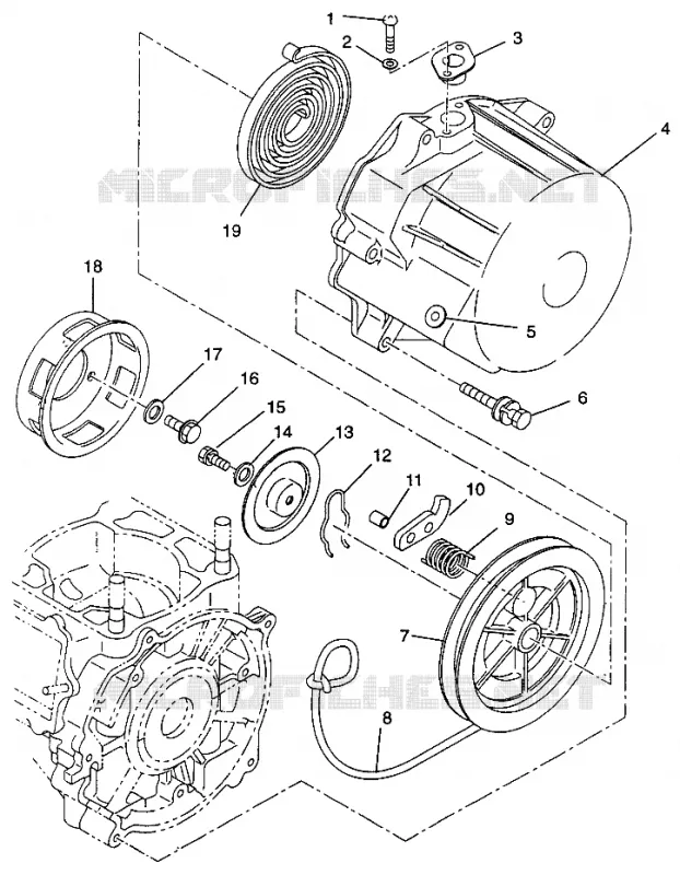 ARRANQUE DE RETROCESO 600 XCR 0975677, 600 XCR SE H975677 and EUROPEAN 600 XCR SE (4937963796D005)
