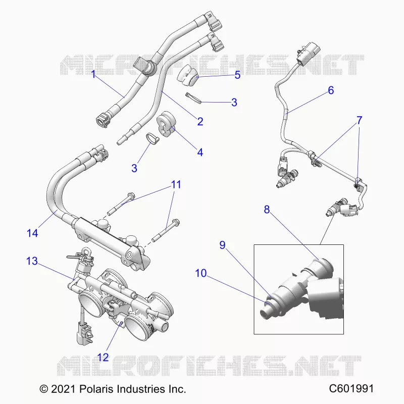 SISTEMA DE COMBUSTIBLE, RAIL, LINES AND THROTTLE BODY