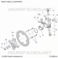 SUSPENSIÃ“N DELANTERA HUB, KNUCKLE AND BRAKE DISC