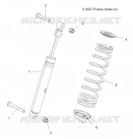 SUSPENSION, SHOCK TRASERO