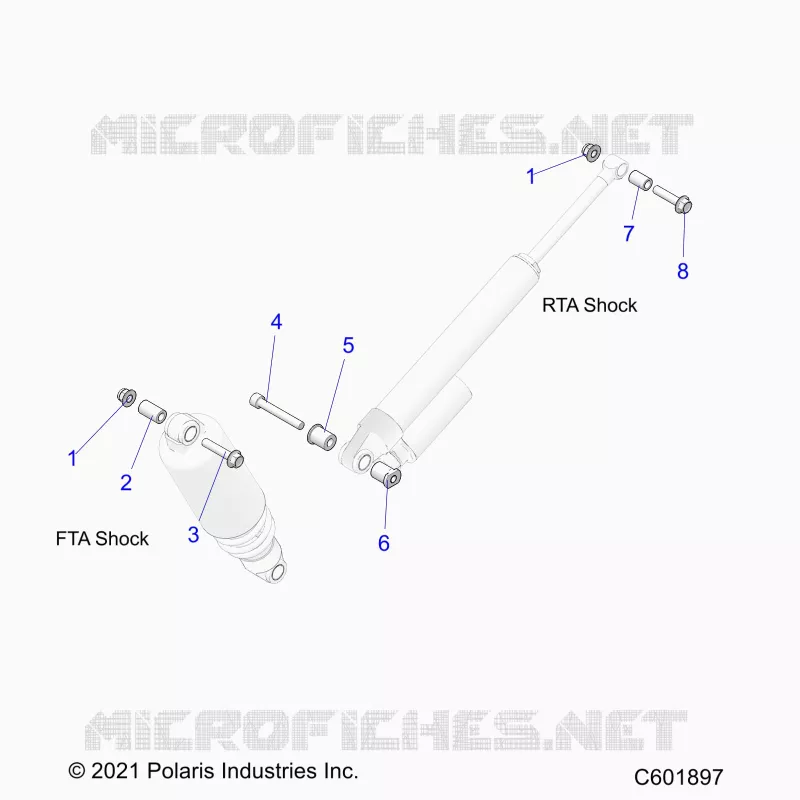 SUSPENSION, MONTAJE DE DESCARGA, REAR SUSP.