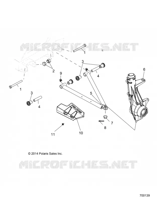 SUSPENSION, A-ARM AND PUNTAL MOUNTING