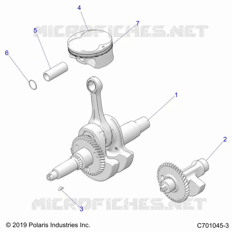 ENGINE, CIGUEÑAL, PISTON AND BALANCE SHAFT