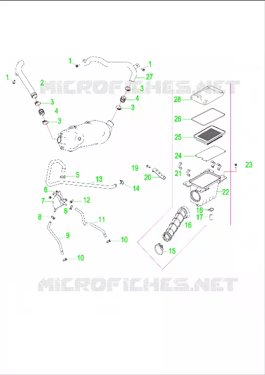 MOTOR, TOMA DE AIRE SYSTEM