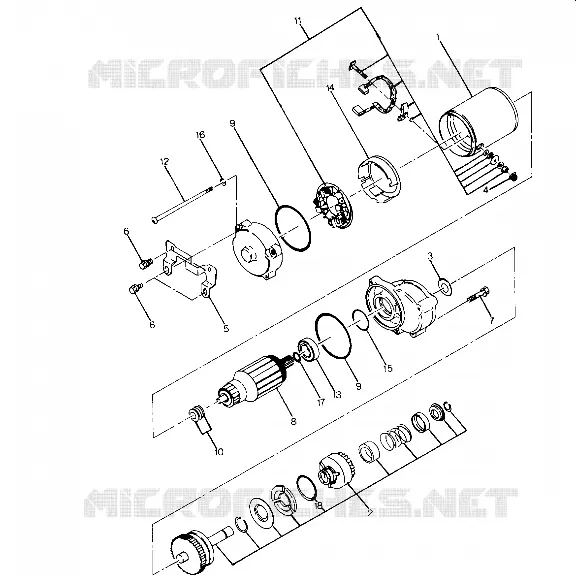 MOTOR DE ARRANQUE ASSEMBLY (4916361636040A)