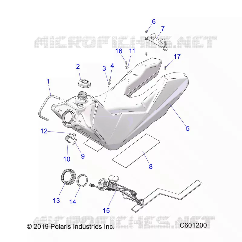 SISTEMA DE COMBUSTIBLE, FUEL TANK ASM.