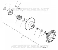 accionado de embrague ASSEMBLY SPORT 0950443, SPORT TOURING 0950243  and EUROPEAN S (4928822882C006)