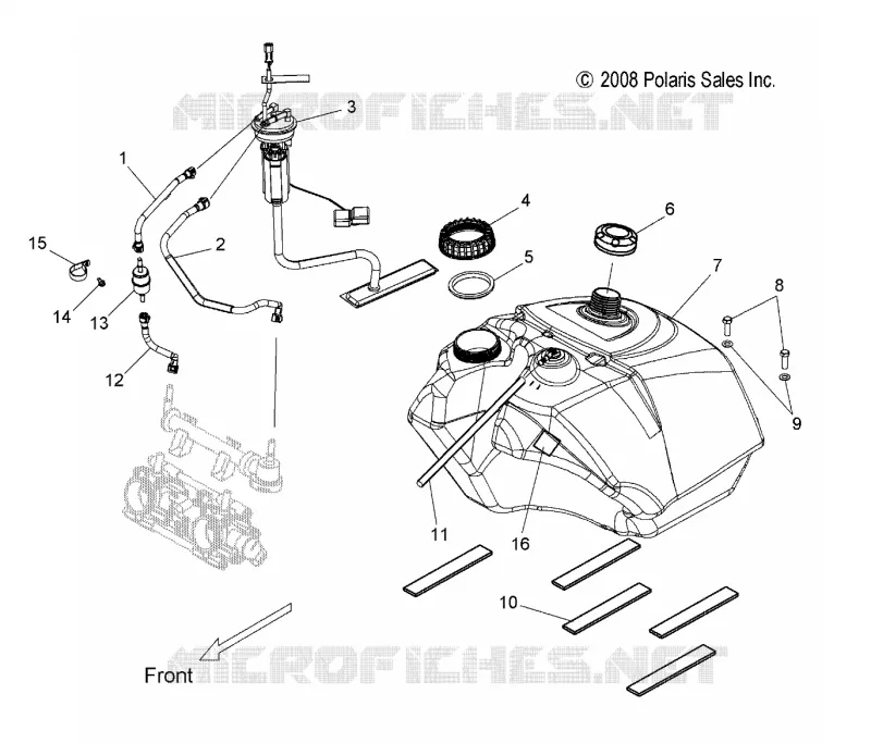 SISTEMA DE COMBUSTIBLE, GASOLINA TANK and GASOLINA LINES