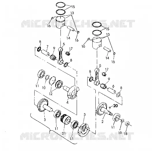PISTÓN AND CIGUEÑAL  500 SP/500 SKS (4921262126041A)