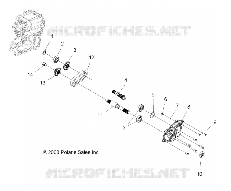 TREN, PRINCIPAL CAJA DE ENGRANAJES OUTPUT SHAFT