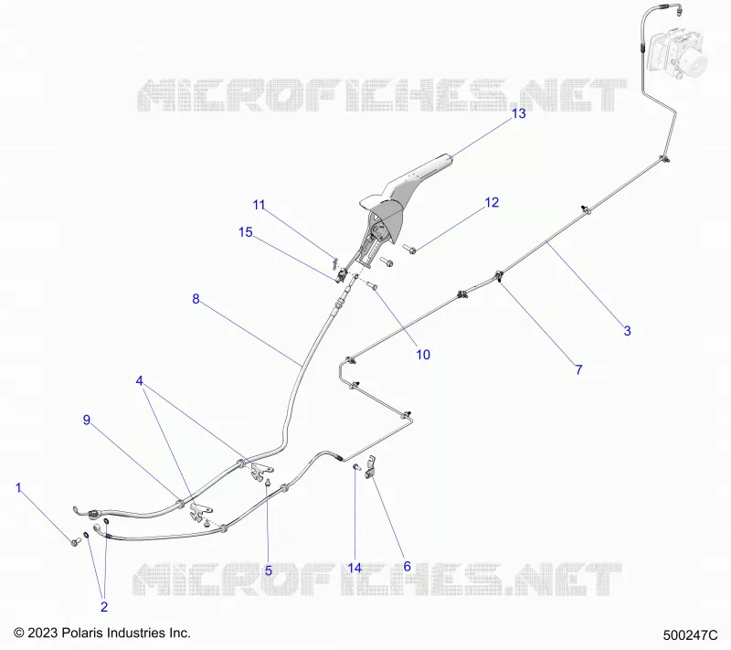 FRENO TRASERO BRAKE LINE AND PARK BRAKE