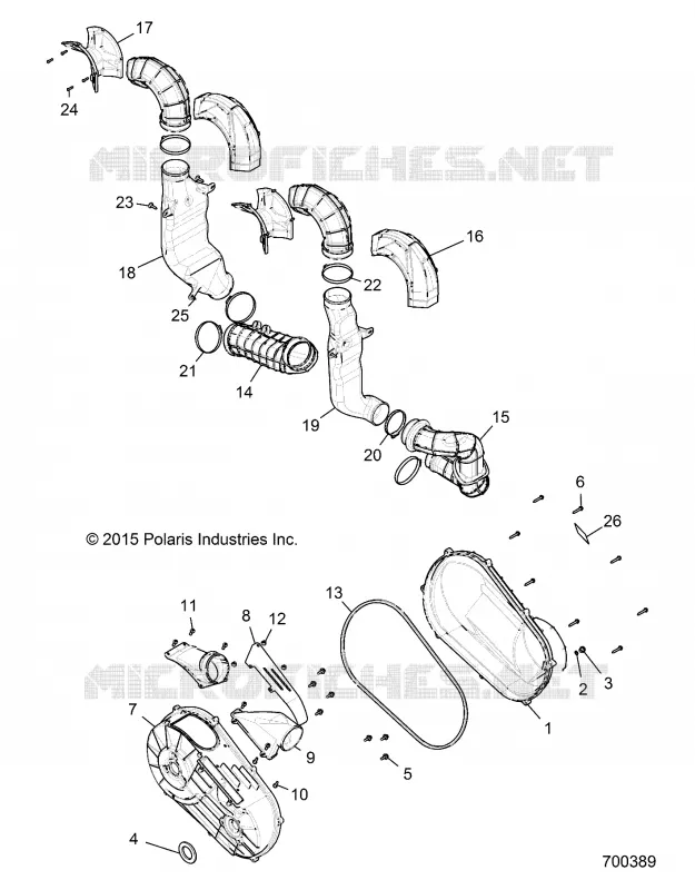 TREN, CLUTCH COVER AND DUCTING