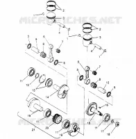 PISTÓN Y CIGÜEÑAL 440 0952760, 440 SKS 0952560,  AND EUROPEAN 440 SKS E (4929032903C010)
