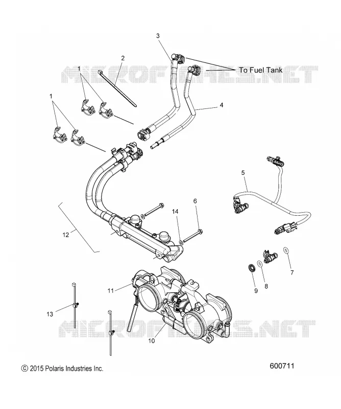 FUEL SYSTEM, RAIL, LINES AND ACELERADOR BODY