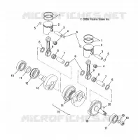 ENGINE, PISTON AND CIGUEÑAL
