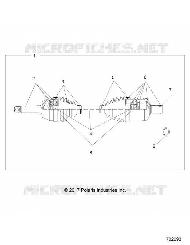 DRIVE TRAIN, TRANSMISION DELANTERA SHAFT