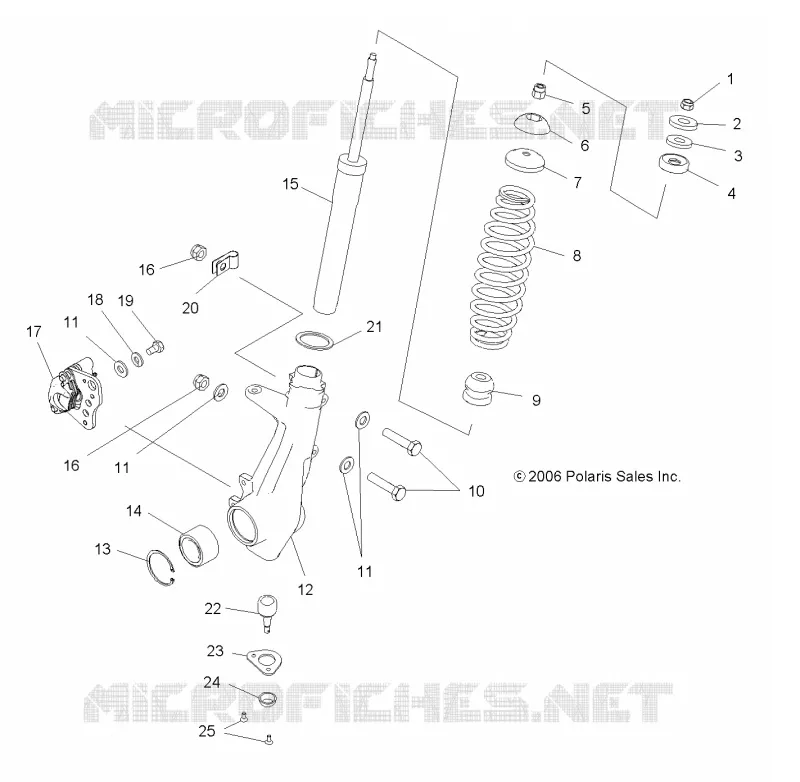 SUSPENSION, puntal delantero