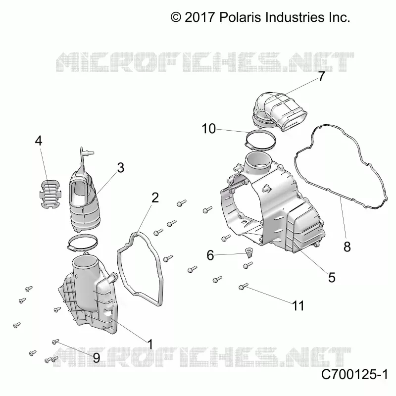 ENGINE, ALTERNADOR COVER HVAC