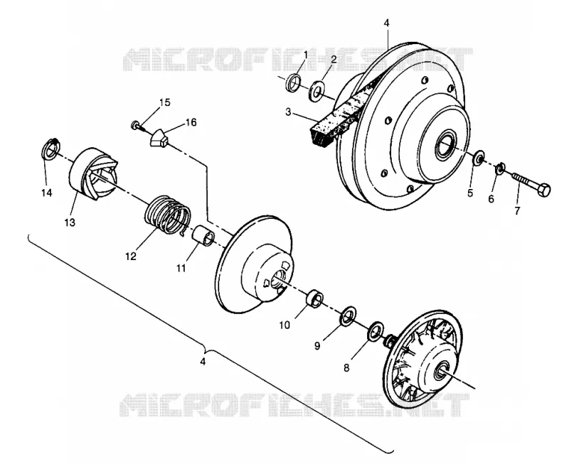 accionado de embrague 6X6 400L