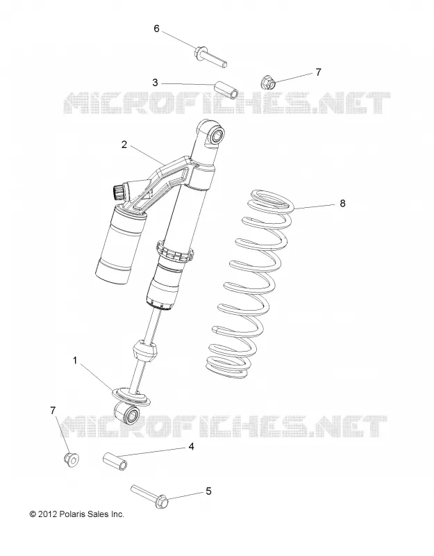 SUSPENSION, SHOCK TRASERO, MOUNTING