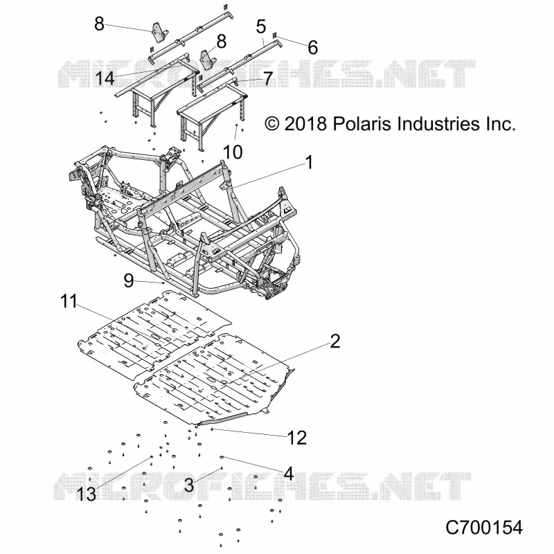 CHASSIS, MARCO PRINCIPAL AND SKID PLATES