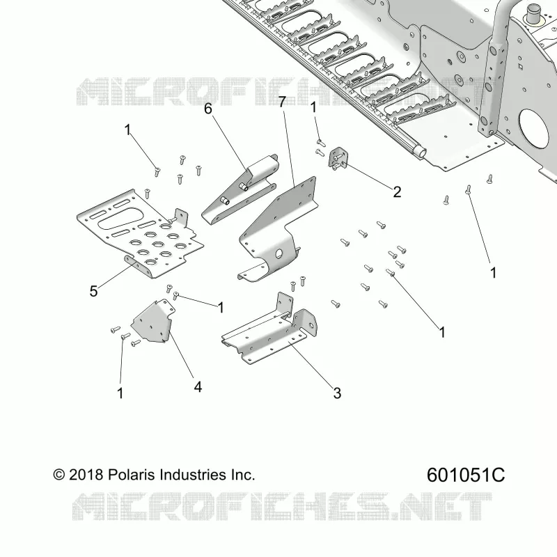 CHASIS, FOOTREST-RH