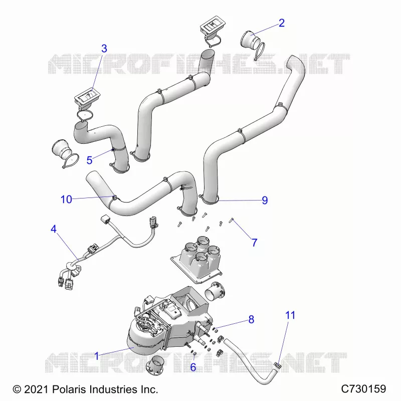 MOTOR, HEATER PREP SYSTEM