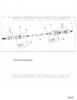 DRIVE TRAIN, TRASERO DEL EJE DE TRANSMISION