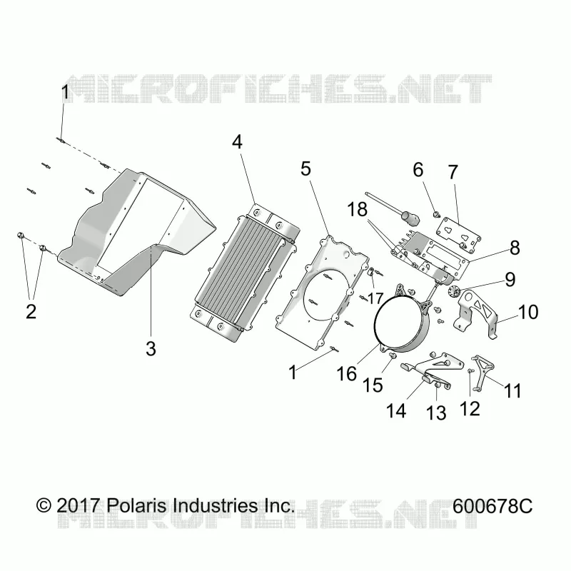 ENGINE, SISTEMA DE REFRIGERACIÃ“N, RADIATOR/SHROUD