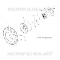RUEDAS, FRONT TIRE and FRENO DISC