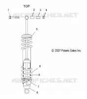SUSPENSION, SHOCK TRASERO TRACK